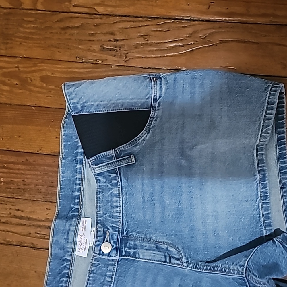 Maternity denim jean shorts size 14 - Picture 2 of 5